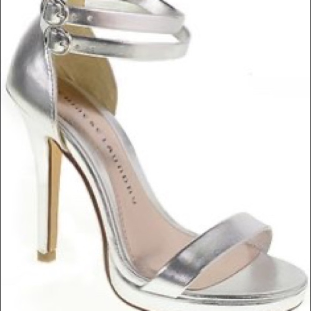 Chinese Laundry Silver stilettos